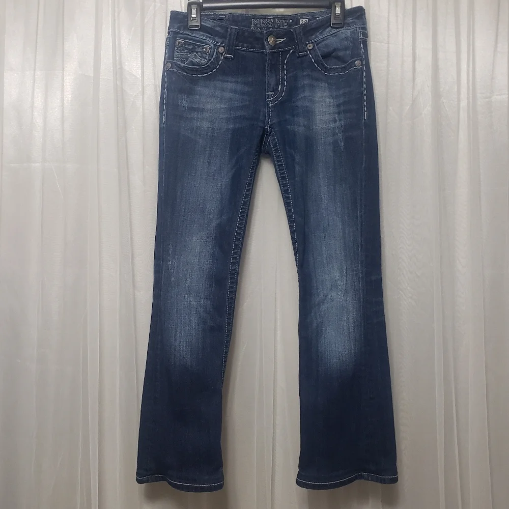 Miss Me Sz 28 JE1045BX Boot Cut Jeans for Buckle **Altered** - Picture 3 of 16